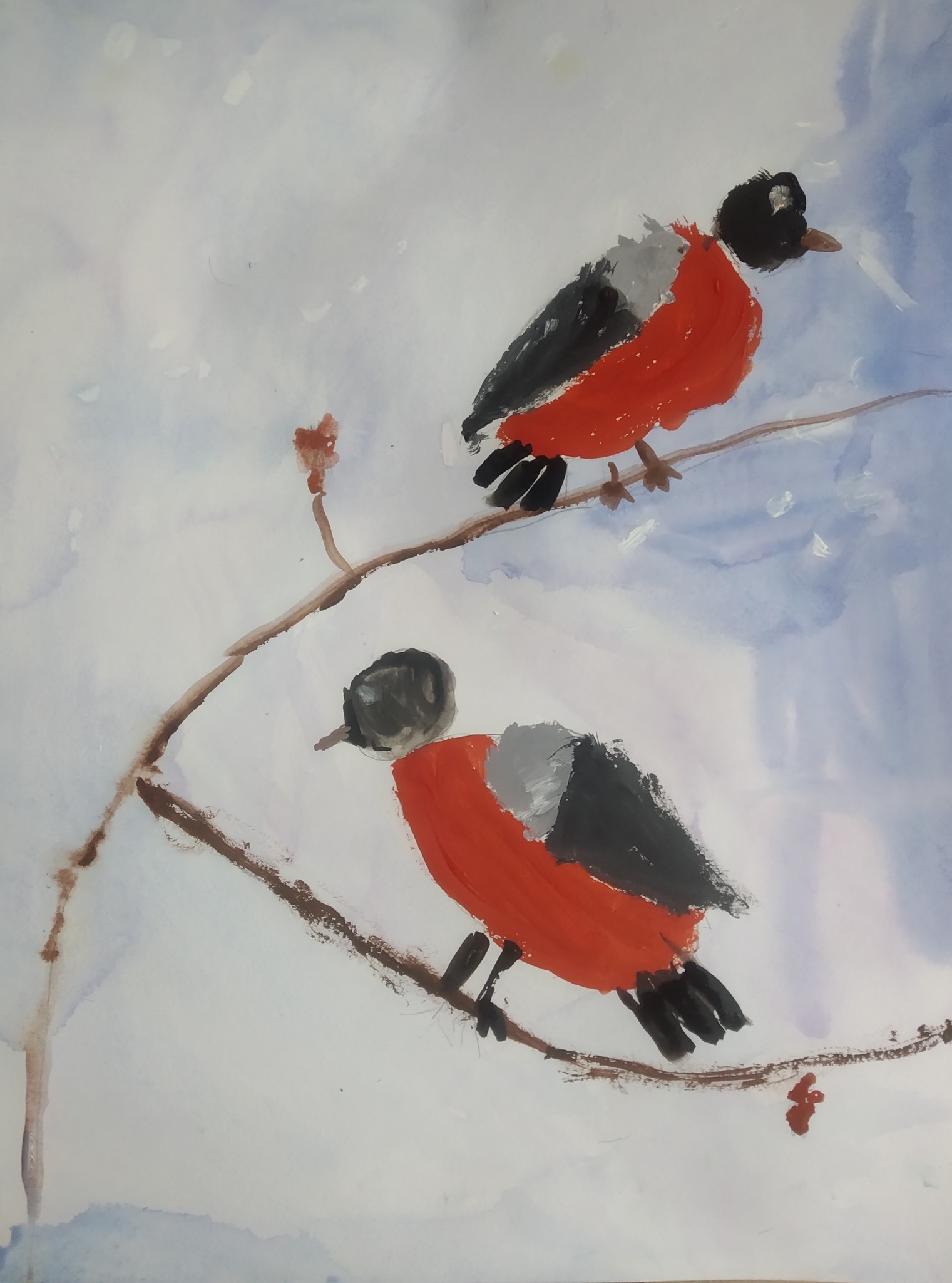 Детские рисунки учеников педагога-художника Андрея Степанова